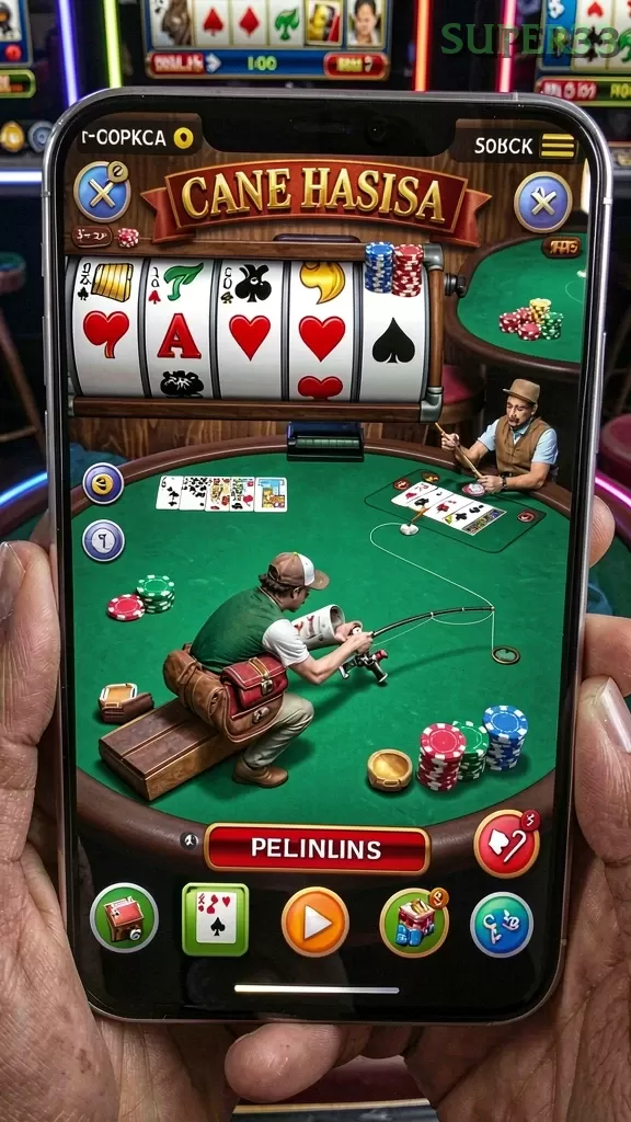 Cuplikan layar 7777W — menu navigasi