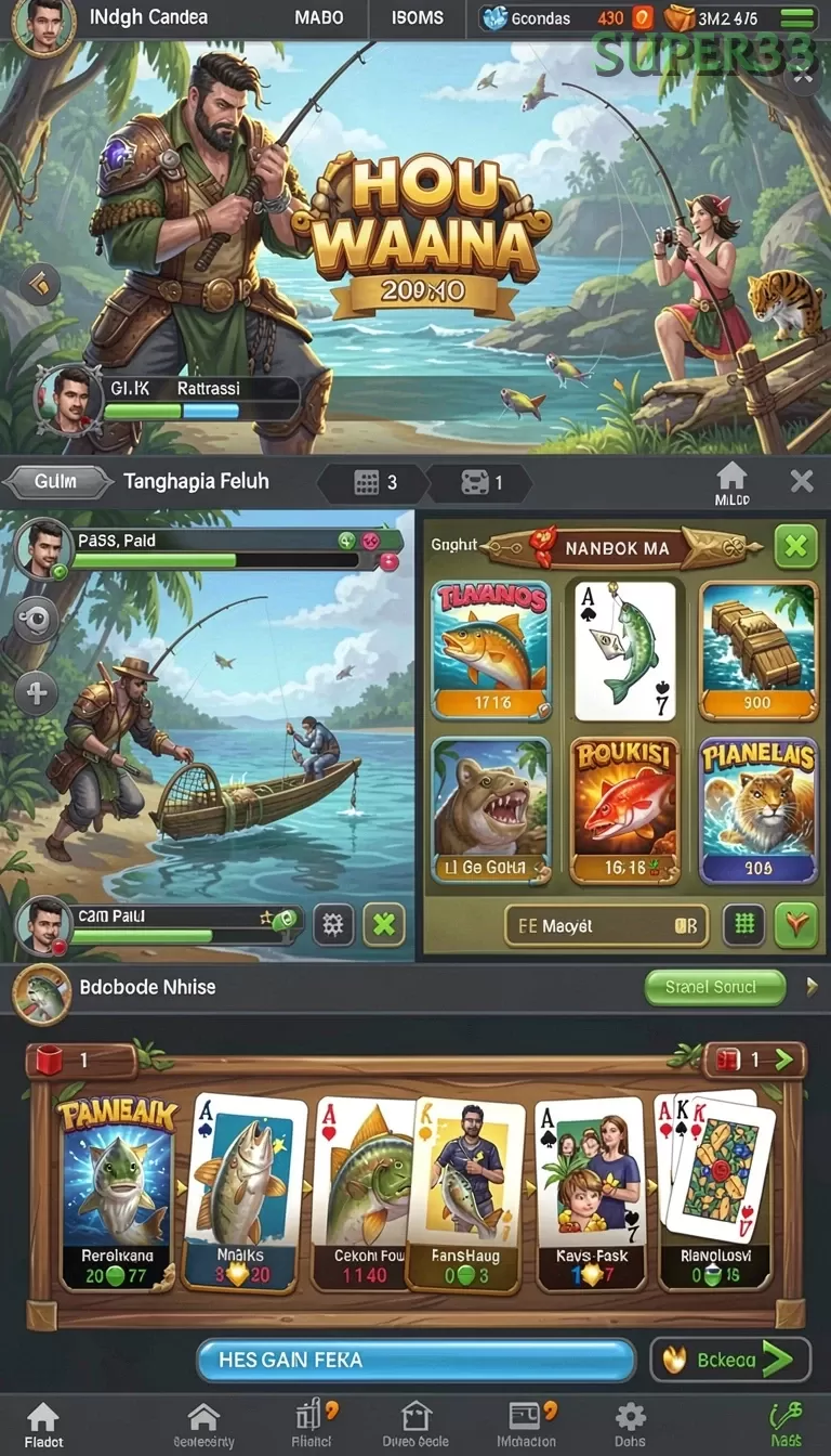 Cuplikan layar JARUM77 — menu navigasi