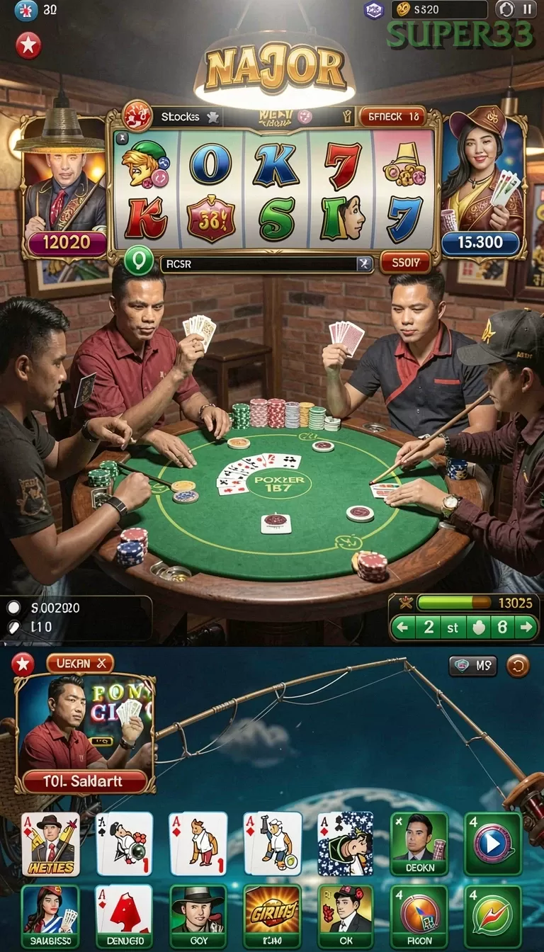 Cuplikan layar QQSLOT — menu navigasi